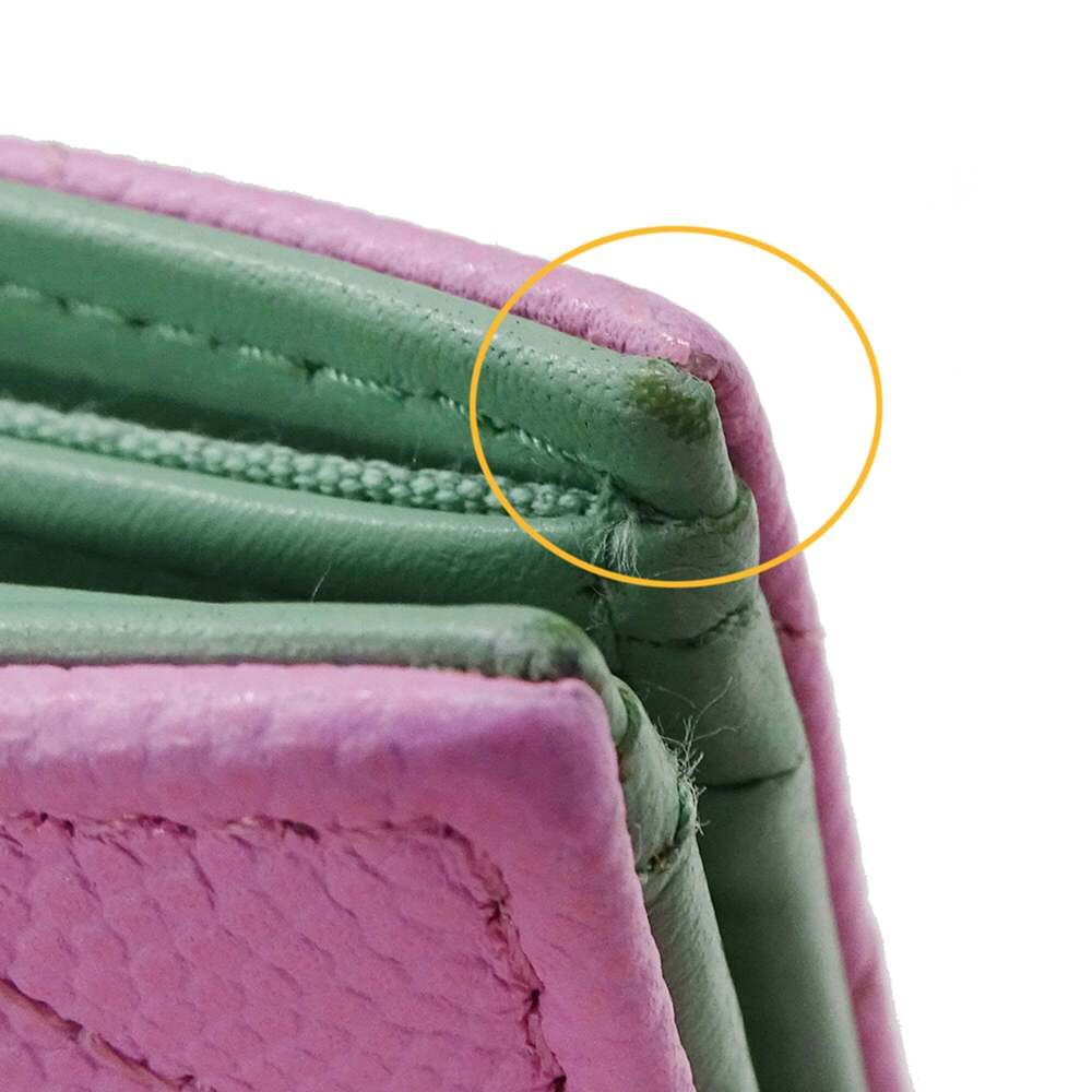 CHANEL Pink Caviar Leather Logo Wallet - Picture 13 of 14